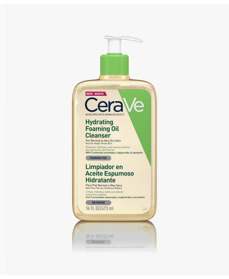 CERAVE LIMPIADOR ACEITE ESPUMOSO HIDRATANTE 473 ML