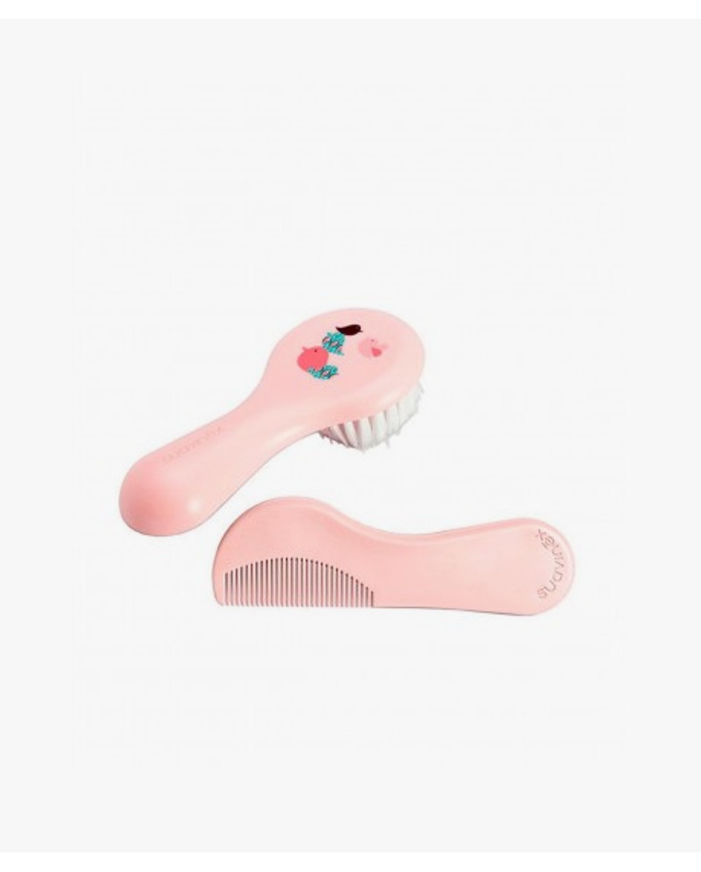 SUAVINEX CEPILLO Y PEINE INFANTIL SOFT  ROSA DECORADO