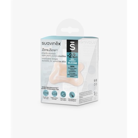 SUAVINEX CHUPETE SILICONA FISIOLOGICO  SX PRO ZERO-ZERO -2 - 2 MESES 1 UNIDAD