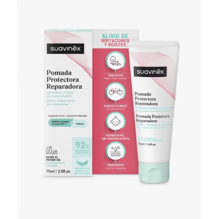 SUAVINEX POMADA PROTECTORA REPARADORA CALMANTE CON PANTENOL PARA ROZADURAS 1 TUBO 75 ML